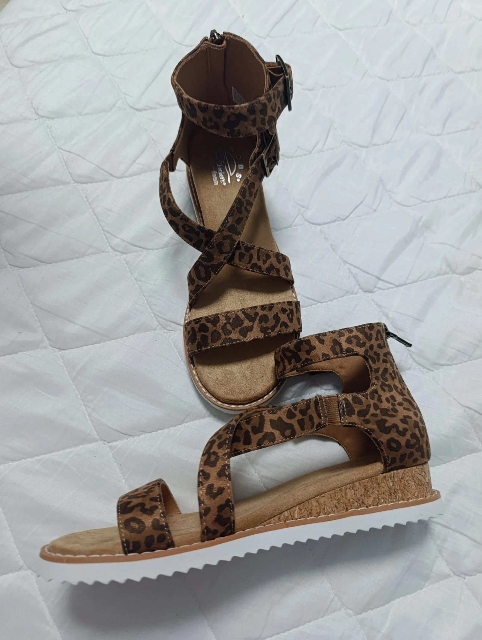 Sandálias Skechers Bob animalprint tamanho 38 – photo 7